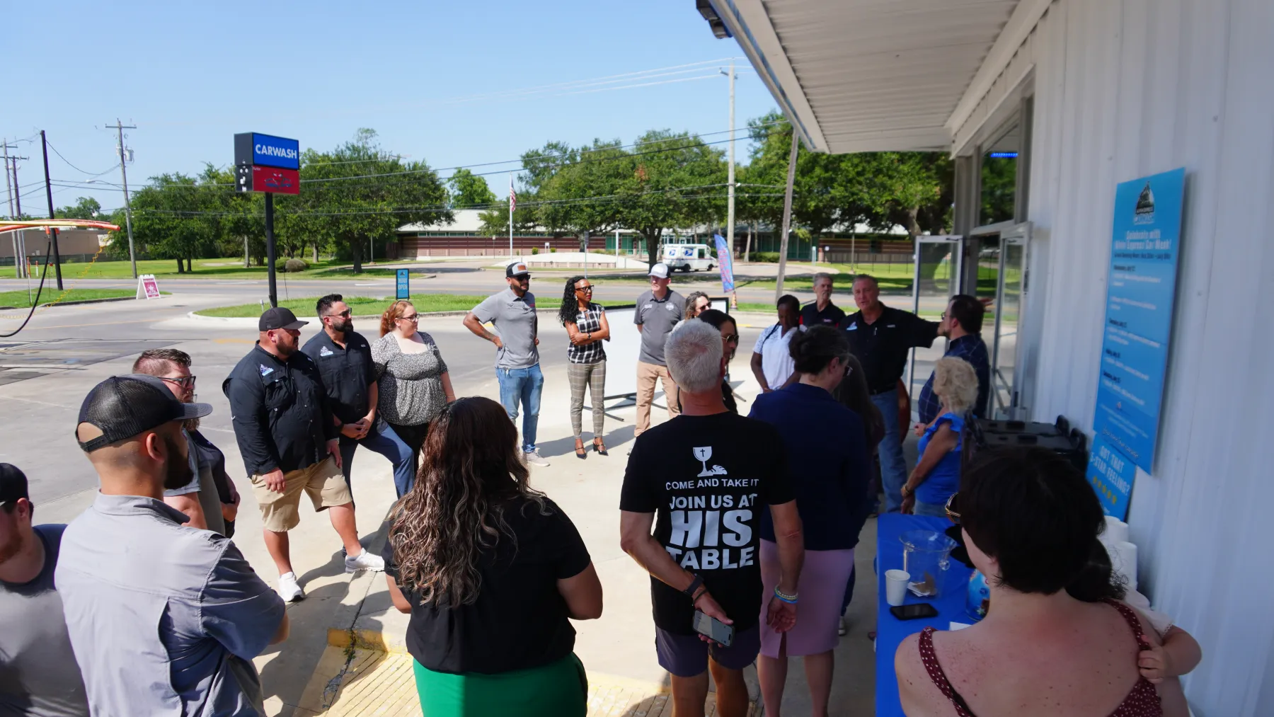 Grand opening festivities at Alvin Express